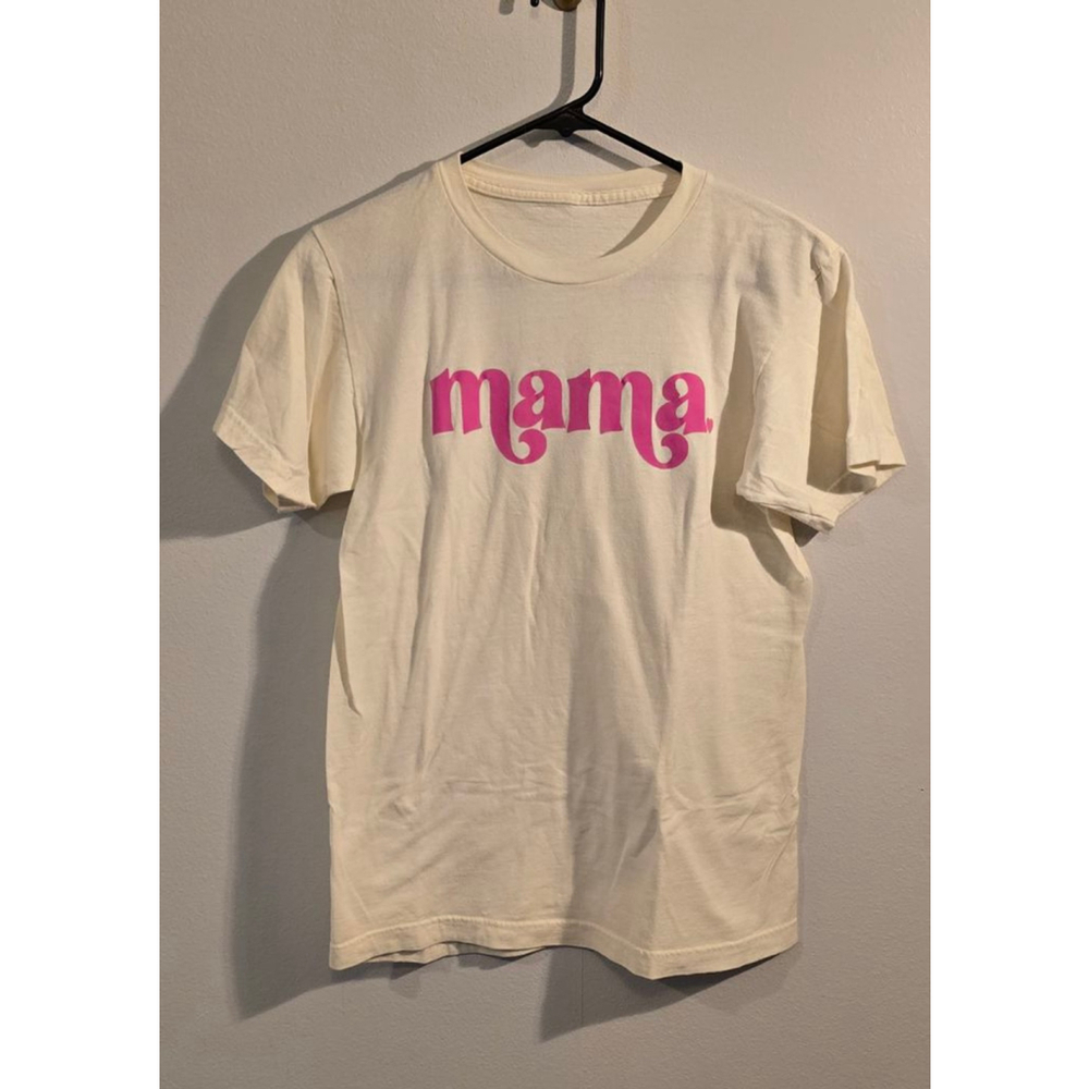 Women's Unbranded Mama T-Shirt Size S Off-White